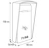 Козырек для считывателя Ps-Link PS-M010EM-WP белый, уличный