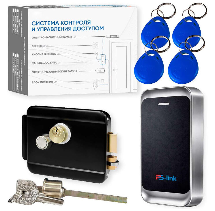Комплект СКУД KIT-MT1301MF-WP-B до 10000 пользователей, металл, тип Mifare, механический замок