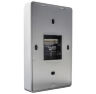 Система СКУД KIT-T12MF-P-SSM на 1 дверь, сенсорная панель, 2 считывателя Mifare, серебристый замок, НЗ тип