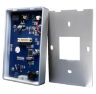 Система СКУД KIT-T12MF-P-SSM на 1 дверь, сенсорная панель, 2 считывателя Mifare, серебристый замок, НЗ тип
