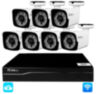 Комплект видеонаблюдения WIFI 5Мп KIT-W507TB беспроводной, 7 камер для улицы, ночное видение, удаленный доступ