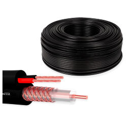 Кабель КВК  KVK-CCA-2035-30 RG-59 + 2 x 0.35 кв.мм. 30м.