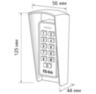 Козырек для панели доступа Ps-Link PS-K33EM белый PETG