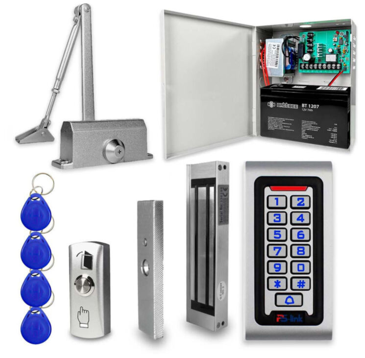 Система СКУД Ps-Link KIT-S601EM-180UPS с блоком резервного питания и панелью на 1000 пользователей