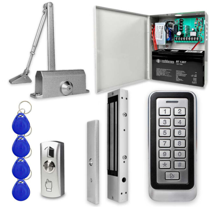 Система СКУД Ps-Link KIT-208C-280UPS с блоком резервного питания и доводчиком