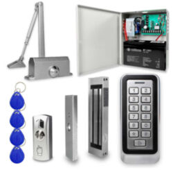 Система СКУД  KIT-208C-180UPS с блоком резервного питания и доводчиком