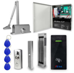 Система СКУД  KIT-M010EM-180UPS с блоком резервного питания и доводчиком