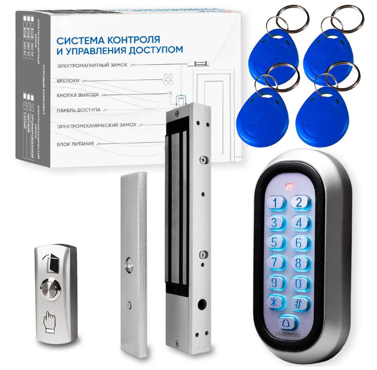 Комплект СКУД Undino KIT-ACP302EM-280 эл. магнитный замок 280кг, RFID