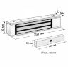 Комплект СКУД Undino KIT-ACP302EM-280 эл. магнитный замок 280кг, RFID