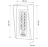 Козырёк для панели доступа Ps-Link PS-S601EM-WP черный PETG