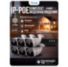 Комплект видеонаблюдения IP 2Мп KIT-С206IP-POE 6 камер с ночной съемкой для улицы, с датчиком движения, питание PoE