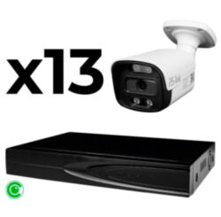 Комплект видеонаблюдения IP 5Мп  KIT-C513IP-ST 13 камер для улицы, аналитика, детекция человека, детекция автомобиля, область вторжения