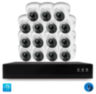 Комплект видеонаблюдения IP 5Мп KIT-A515IPM-POE 15 камер с микрофоном для помещения, питание PoE, ночная съёмка