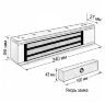Комплект СКУД Undino KIT-ACP101MF-350 эл. магнитный замок 350кг, RFID