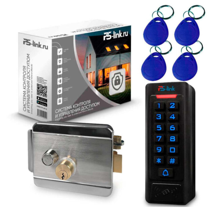 Система СКУД Ps-Link KIT-C1EM-W-SSM / кодовая панель / RFID / WIFI