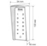 Козырёк для панели доступа Ps-Link PS-T1202EM-WP-W черный PETG