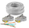 Кабель UTP4 cat.5E CCA 80 метров UTP-CCA80 с коннекторами RJ-45
