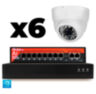Комплект видеонаблюдения IP 2Мп KIT-A206IP-PL 6 камер, программный датчик движения, удаленный доступ, ночное видение