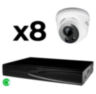 Комплект видеонаблюдения IP 5Мп KIT-A508IP-ST 8 камер для помещения, аналитика, детекция человека, область вторжения