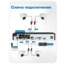 Комплект видеонаблюдения IP 2Мп Nevview NVE-D202-POE 2 камеры с ночной съемкой для помещения, с датчиком движения