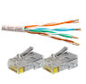 Кабель UTP4 cat.5E CU 100 метров UTP-CU100 с коннекторами RJ-45
